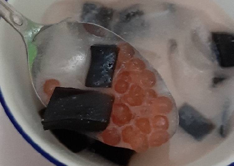 resep cara membuat Es Mutiara Cincau Segarrr?��?��