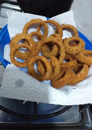 Una foto de Aros de cebolla