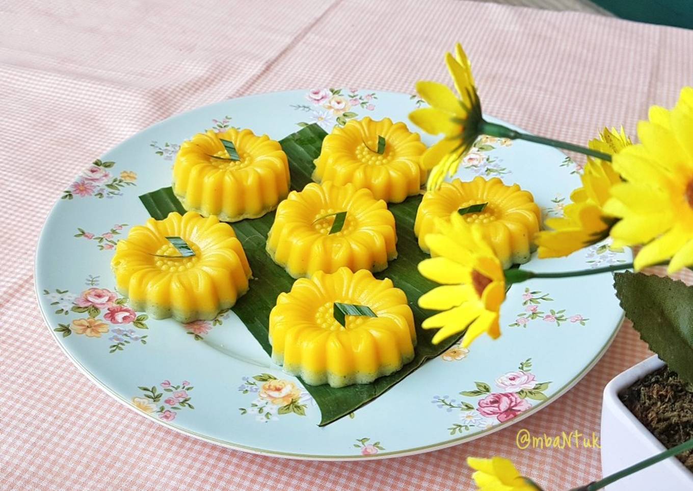 Kue Talam Jagung Pandan