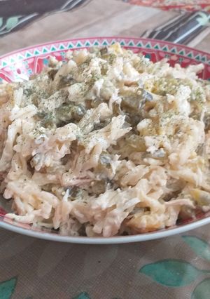 عکسی از دستور سالاد ماکارانی ساده ولی خوشمزه