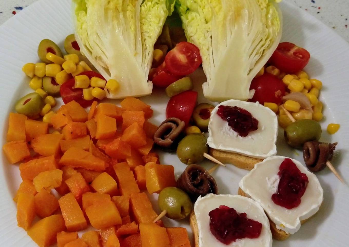 Ensalada templada variada