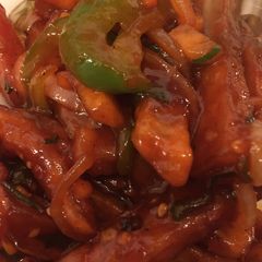 A picture of Honey chilli potato.