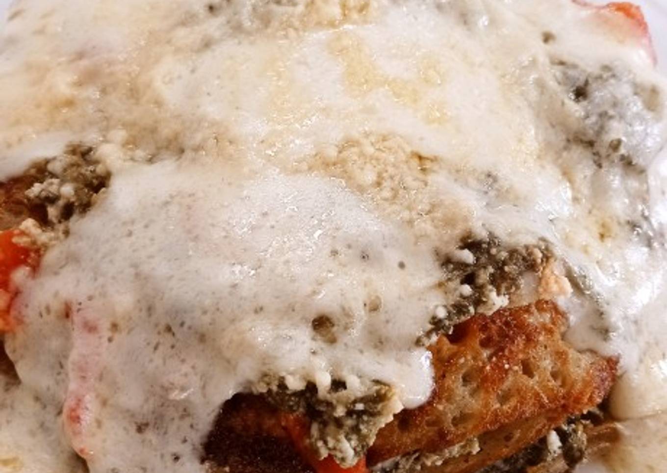 Torre de crepes de trigo serraceno