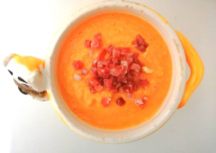 Salmorejo con salvado de avena en Mycook
