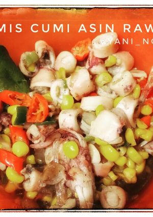 Foto resep Tumis cumi asin rawit