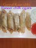 Cottage cheese chilli cigars (paneer chilli cigars)🧅🍅🌿