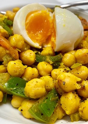 Foto principal de Garbanzos salteados con especias Real food