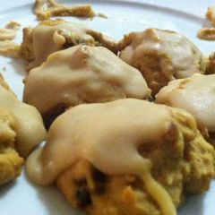 A picture of Caramel Frosted Pumpkin Cookies.