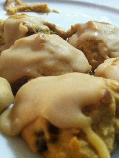 A picture of Caramel Frosted Pumpkin Cookies.
