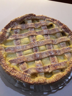Una foto de Kuchen de Plátano