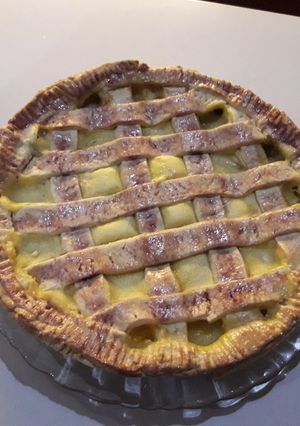 Una foto de Kuchen de Plátano