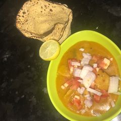 A picture of Dal Dhokli- a gujarati dish.
