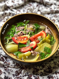 Hình của món Canh Cải Chua Nấu Thịt Bò.