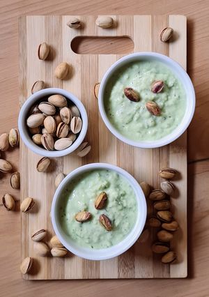 Una foto de Crema de palta 🥑 y manzana verde 🍏 a la menta 🌱 by Arianne 💚