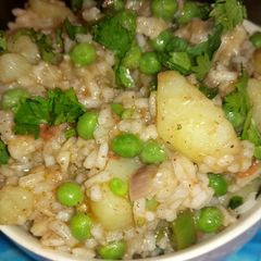 Instant vegetable pilau A picture of Instant vegetable pilau.