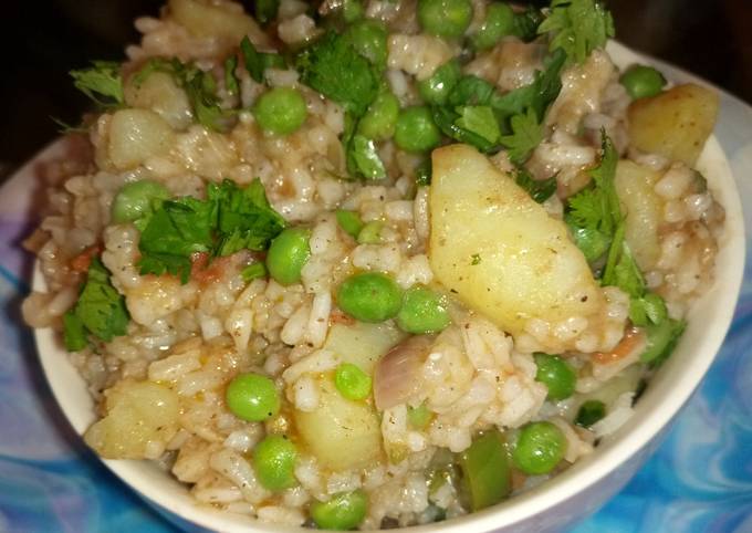 Instant vegetable pilau