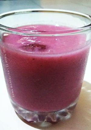 Foto resep Jus Buah Kemang + Delima