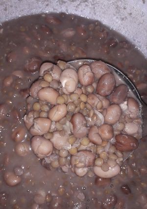 صورة لوصفة تفريز فول مدمس مع عدس