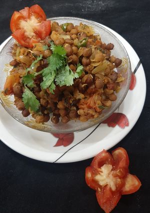 A picture of Sprouted Chana fry.