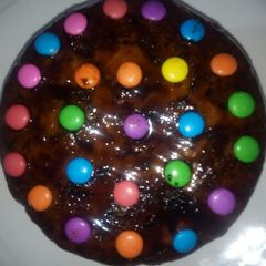 A picture of Parle G biscuit cake.