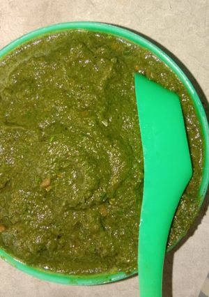 A picture of Pudina chutney.