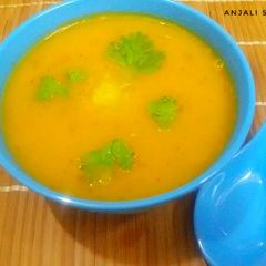 Carrot Tomato Coriander Soup A picture of Carrot Tomato Coriander Soup.