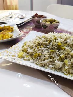 عکسی از دستور باقالی پلو با ماهی
