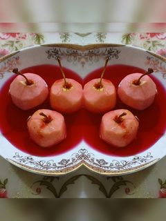 عکسی از دستور دسر سیب ژله ای