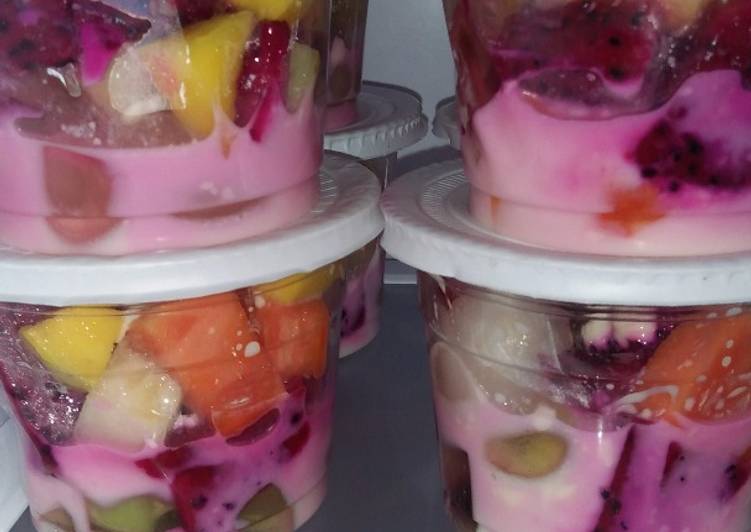 Resep Salad Buah Tanpa Keju Oleh Siti Hasima Cookpad