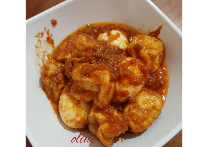 Telur Tahu Bumbu Bali