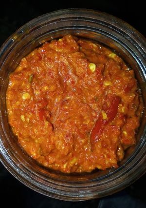 लाल मिर्च का ठेसा रेसिपी मुख्य फोटो