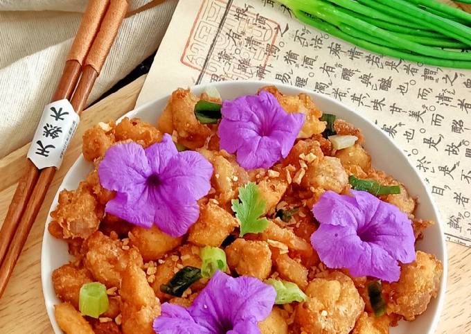 Ayam Popcorn Goreng Bawang