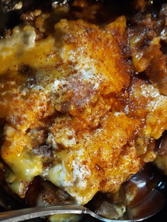 A picture of Bacon Chili Cheesedog Casserole.
