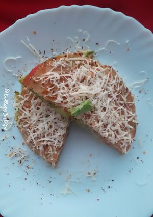 A picture of Leftover roti sandwich.