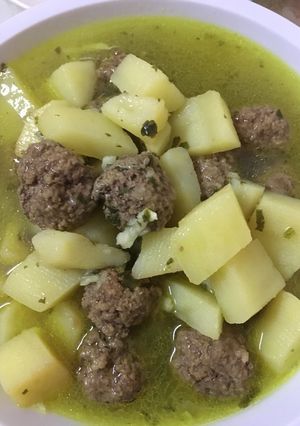 صورة لوصفة بطاطا بكريات اللحمه المفرومه