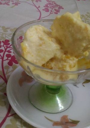 A picture of Orange ice cream.
