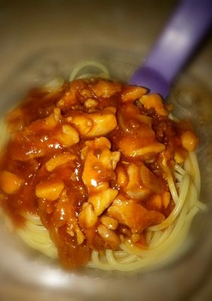 Foto resep Spaghetty bolognese ayam