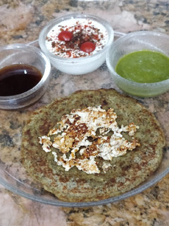 A picture of Moong Dal Cheela.