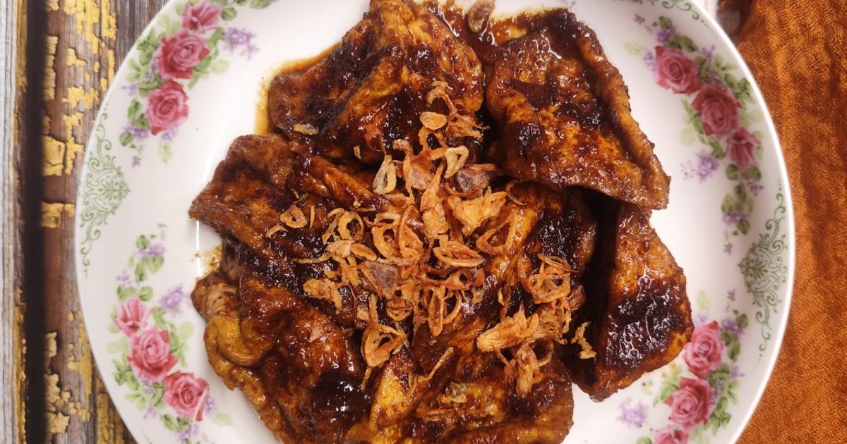 567. Semur Tahu untuk pelengkap Nasi Ulam/Nasi Uduk Betawi