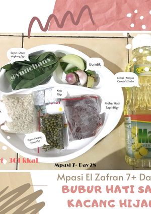Foto resep Mpasi 7+ Day 28 : Bubur Hati Sapi Kacang Hijau