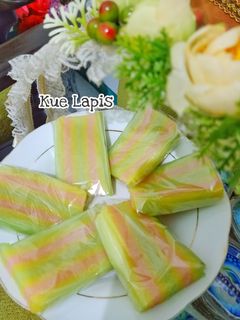Foto resep 60. Kue Lapis Tepung Beras Tapioka