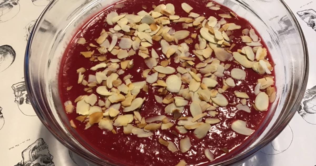 Compote de pêches de vigne au concentré de fruits et amandes de Mila Skull Cookpad