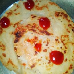 A picture of Aloo ka paratha.