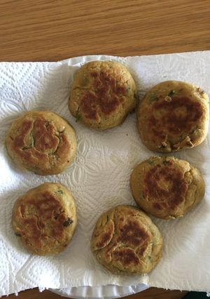 A picture of Tasty Falafel Burgers.