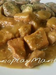 Una foto de Cerdo en salsa de ciruelas y jenjibre en gme, gmf y tradicional