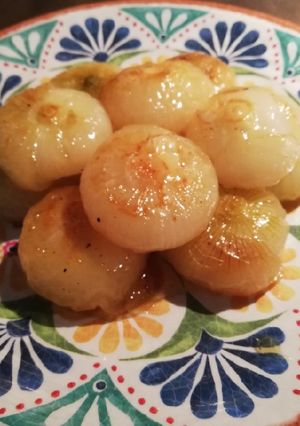 Foto di Le cipolle in agrodolce caramellate