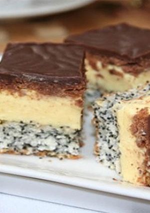 O poză a rețetei Prajitura cu mac si nutella.