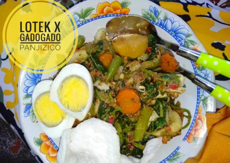 Kiat-kiat membuat Lotek x Gadogado sedap