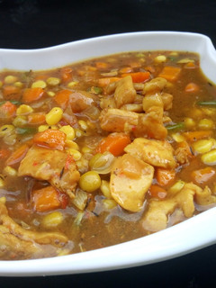 Chicken corn soup ainihin hoton girkin