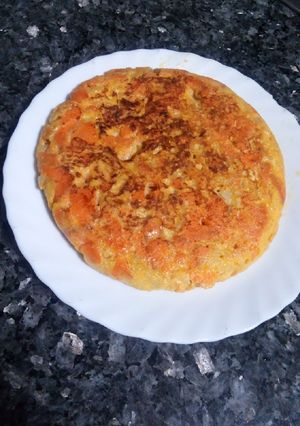 Una foto de Tortilla de batata en vaporera